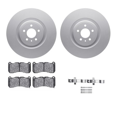 DYNAMIC FRICTION CO 4312-54134, Geospec Rotors with 3000 Series Ceramic Brake Pads includes Hardware, Silver 4312-54134